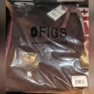 NWT Brown Figs Kade Small Petite Scrub Pants - Espresso (SP) NEW